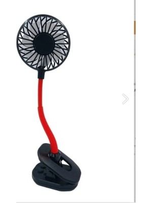 Portatif Işıklı Mini Klipsli Fan