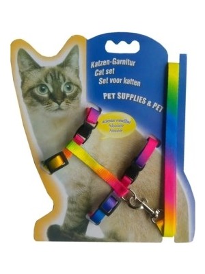 Multicolor Kedi Tasması