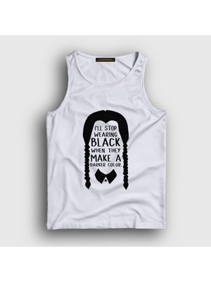 Presmono Unisex Beyaz Darker Wednesday Addams Family Addams Ailesi Atlet