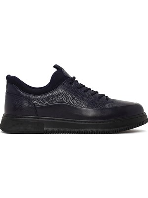 Derimod Erkek Lacivert Bağcıklı Deri Sneaker WM720006DF
