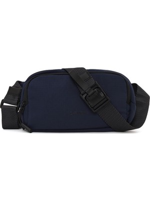 Derimod D-Pack Erkek Lacivert Uzun Askılı Mini Kumaş El Çantası 26SBD30126F