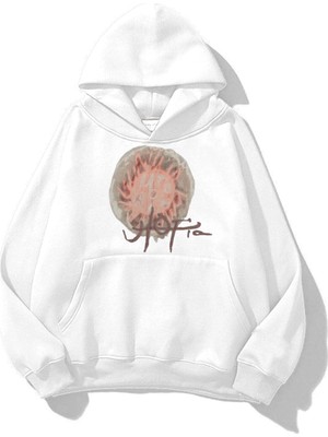 Tarzsokak Unisex Utopia 4th Album Travis Scott Sweatshirt Hoodie Beyaz