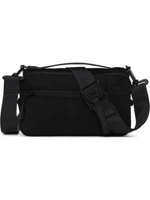 Derimod D-Pack Erkek Siyah Uzun Askılı Mini Kumaş Çapraz Çanta 26SBD30116F