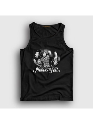 Presmono Unisex Siyah Band Pierce The Veil Atlet