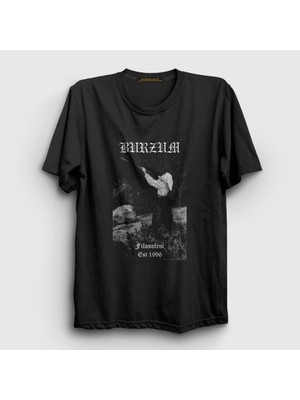 Presmono Unisex Siyah Filosofem Burzum T-Shirt