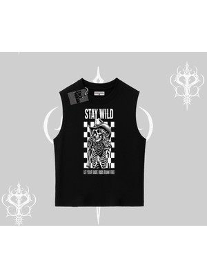 Tarzsokak Kolsuz Tshirt Stay Wild Rock Spirit Urban Riot