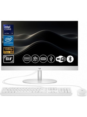 Hp Proone 240 G10 Core Ultra 5 125U 64GB 1tb SSD 23.8" Fhd IPS Freedos D36TKET A16 All In One Pc