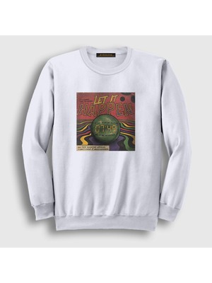 Presmono Unisex Beyaz Let It Happen Tame Impala Sweatshirt