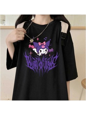 Tarzsokak Y2K Harajuka Style Etiket Ars Harajuku Kuromi Gotik T-Shirt Arsgotik