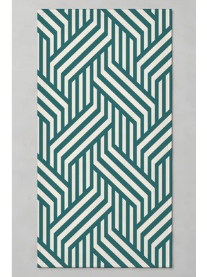 Luvis Store Geo Maze Desenli Spor ve Fitness Havlusu 50X100 cm - Camgöbeği