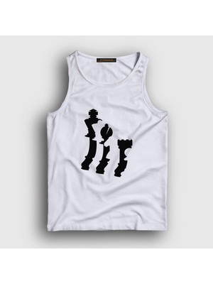 Presmono Unisex Beyaz Pieces Chess Satranç Atlet