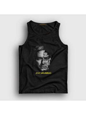 Presmono Unisex Siyah Silence Jose Mourinho Atlet