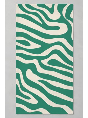 Luvis Store Abstract Wave Desenli Spor ve Fitness Havlusu 50X100 cm - Camgöbeği