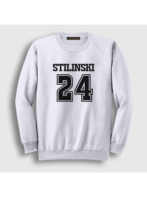 Presmono Unisex Beyaz Stiles Stilinski Dizi Teen Wolf Sweatshirt