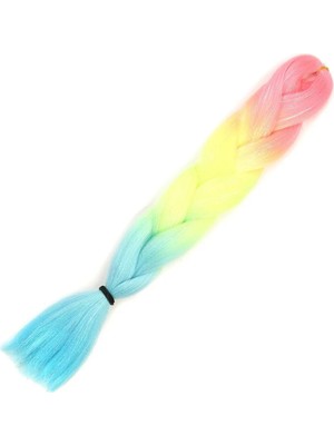 Uravas Store Simli Fuşya / Neon Sarı / Açık Mi Ombreli Örük  100 Gr.