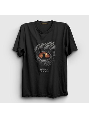 Presmono Unisex Siyah Eye Targaryen House Of The Dragon T-Shirt