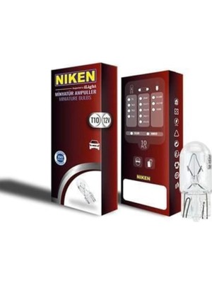 Ozka Concept Niken T10 Park Ampulü W5W, 10 Adet, 12V