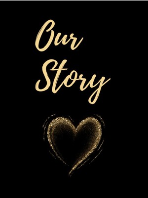 Ozka Concept Our Story Love Themed Black Scrapbook Photo Album