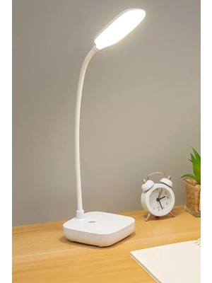 Ozka Concept Şarjlı Dokunmatik Üç Renk LED Masa Lambası Ders Çalışma Okuma Işığı Dimmer Ayarlı Wb-01