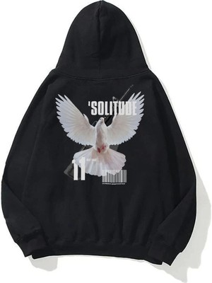 Tarzsokak Unisex Solitude Sweatshirt Hoodie Siyah