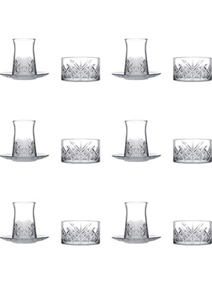 Ozka Concept Pasabahce Timeless Heybeli Model Parça Çay Seti (Çay Bardaği Çay Tabaği Çerezli̇k) US066100146