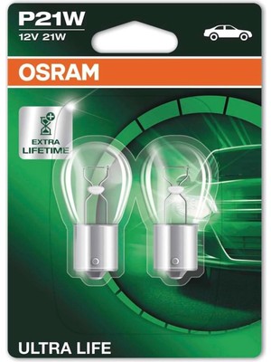Ozka Concept Ultra Life P21 W Fren/sinyal/uç Yedekleme Işık 7506ULT 02B Dayanıklı, Çift Blister Medium