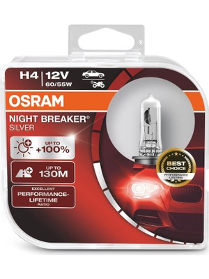 Ozka Concept Night Breaker Silver H4 Ampul 64193NBS +100% Fazla Işık