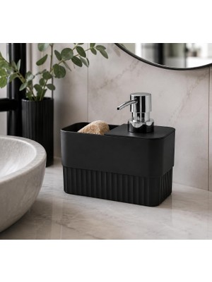 Ozka Concept Süngerlikli Sıvı Sabunluk - 2'si 1 Arada Mutfak Banyo Tezgah Üstü Düzenleyici - Tasarım,