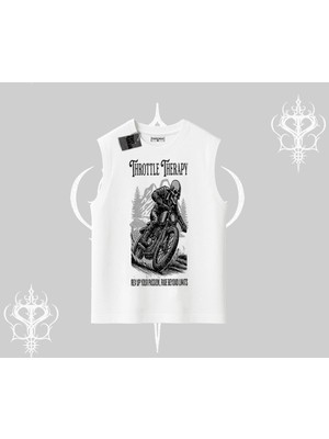 Tarzsokak Kolsuz Tshirt Throttle Therapy No Brakes Just Freedom