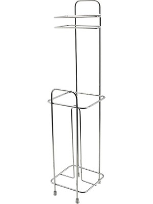 Uravas Store Kare Metal - Krom Yedekli Wc Kağıtlık BX40