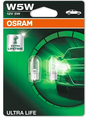 Ozka Concept T10 W5W Ultralife Plaka Park Içmekan Ampulü, 12V 2'li Paket, Uzun Ömürlü S