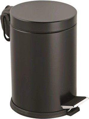 Uravas Store 12LT Siyah Pedallı Metal Çöp Kovası BX40