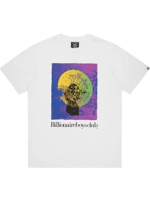 Tarzsokak Unisex Mor Bıllıonarıe Baskılı Bisiklet Yaka Tshirt