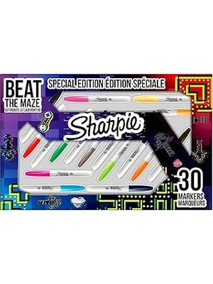 Uravas Store Sharpie Fine Permanent Markör 30LU Kutu-Labirent