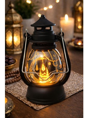 Ozka Concept Pilli LED Işık, Askılı Fener Süsü Sari Işıklar Peri Işıkları Aydınlatmalı Şerit LED Ramazan Süsü Le