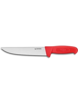 Ozka Concept Fischer Bargoin Profinox Kasap, 20 Cm, Sap Şekillendirilmiş, Kırmızı - Kart Üzerinde - Parça 3010-2