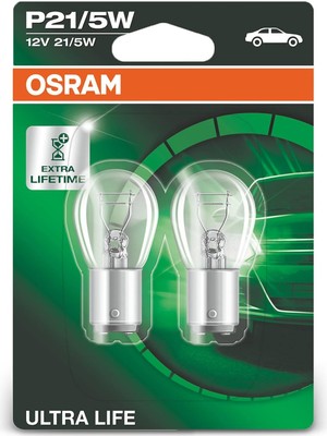 Ozka Concept Ultra Life P21/5 W Halojen Sinyal Lambası, Stop Lambası, Arka Sis Lambası, 7528ULT-02B, 12 V