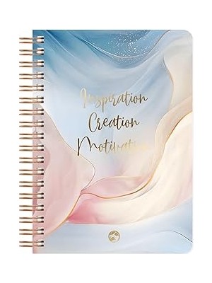 Uravas Store Le Color Marble Spiralli Defter Kareli Inspiration 17X24 cm