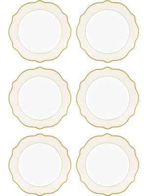 Ozka Concept The Mia Jaswely Pasta Tabağı 6 Parça 21 cm