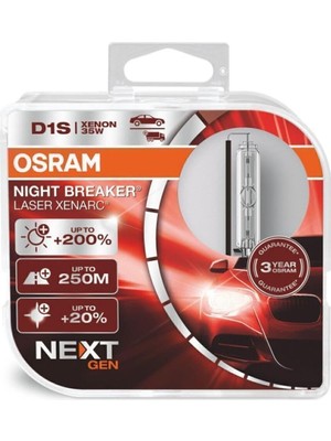 Ozka Concept D1S Night Breaker Laser Next Gen XENARC%200 Fazla Işık (Takım - 2 Adet)