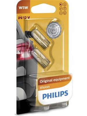 Ozka Concept T10 W5W Park Iç Mekan Ampulü, 12V, 2'li Paket, Sarı Renk 12961B2