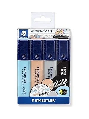 Uravas Store Staedtler 364 Cwp4 Textsurfer Classic Pastel Fosforlu Kalem 4'lü Blister