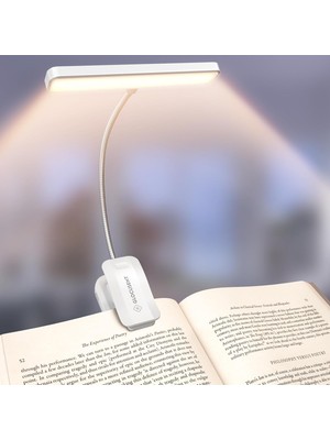 Ozka Concept Glocusent Okuma Lambası, Kitap Kıskacı, 26 Led, 5 Renk Sıcaklığı Kademesiz Parlaklık, 1200 Mah P