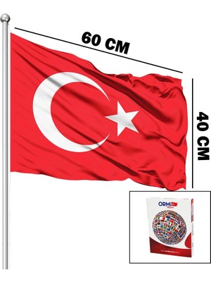 Uravas Store Alpaka Kumaş Türk Bayrak 40X60CM BX40
