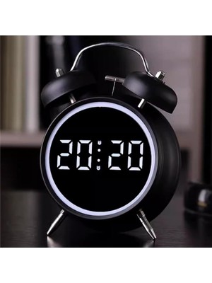 Ozka Concept Valkyrie LED Ekranlı Analog Alarmlı Masa Saati Çalar Saat Pil Dereceli Çift Alarmlı Dijital Saat Si
