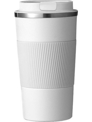 Ozka Concept 304 L Kilitli Çelik Mat Beyaz 510 ml Kahve Termos Mug CIN405BY