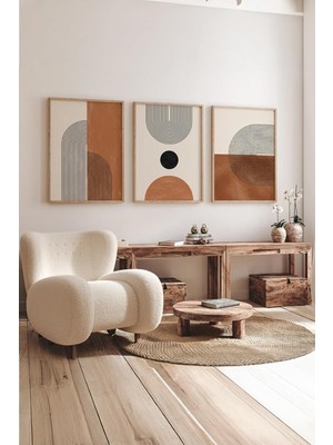 Ozka Concept Artavessa Ahşap Çerçeveli 3 Parça 3D Poster Tablo Seti - 3DARTSOHOSET10-2030