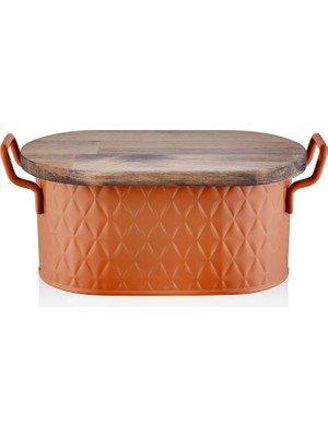 Ozka Concept The Mia Prizma Ekmek Saklama Kabı Terracota 40X22X18 cm