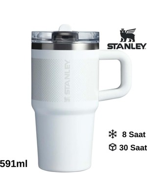 Ozka Concept The Quencher Protour Flip Straw Termos 0,60 L Pipetli Termos 10-12484-097 Beyaz
