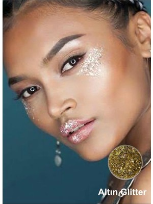 Ozka Concept Jel Form Makyaj Simleri Glitter Işıltılı Yüz Makyajı Altın, 825282528868